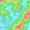 牛角口 topographic map, elevation, terrain