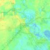 Beaumont topographic map, elevation, terrain