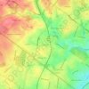 Ashbourne topographic map, elevation, terrain