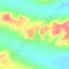 Badlans Guardian topographic map, elevation, terrain