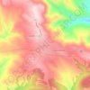 Orbeti topographic map, elevation, terrain