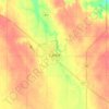 Castor topographic map, elevation, terrain