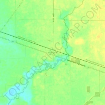 Arlington topographic map, elevation, terrain