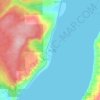 Ayock topographic map, elevation, terrain
