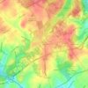 Lima topographic map, elevation, terrain