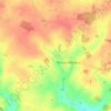 Almshouse Green topographic map, elevation, terrain