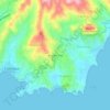 Brighton Gap topographic map, elevation, terrain