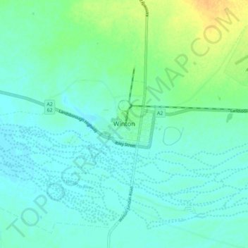 Winton topographic map, elevation, terrain