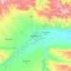 特克斯县 topographic map, elevation, terrain