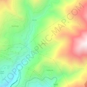 Ahlat topographic map, elevation, terrain