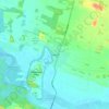 Foxton topographic map, elevation, terrain
