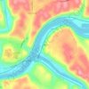 Schenley topographic map, elevation, terrain