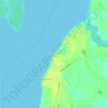 Arrowhead Beach topographic map, elevation, terrain