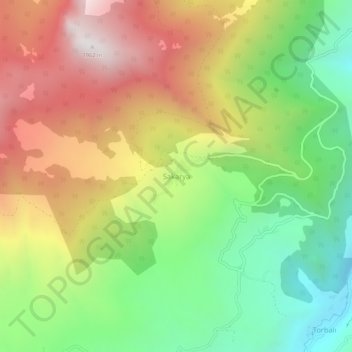 Sakarya topographic map, elevation, terrain