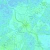 Kavalam topographic map, elevation, terrain