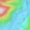 Carasso topographic map, elevation, terrain