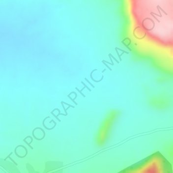 Jos Plateau topographic map, elevation, terrain