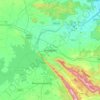 Hosapete topographic map, elevation, terrain