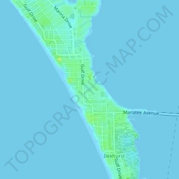 Jones Bayou topographic map, elevation, terrain