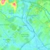 Skudai topographic map, elevation, terrain