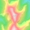 Mica Peak topographic map, elevation, terrain