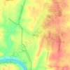 Bakersville topographic map, elevation, terrain