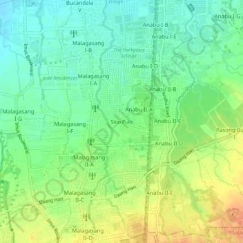 Sitio Pulo topographic map, elevation, terrain