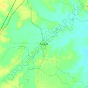 Tarapith topographic map, elevation, terrain