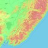 Primorsky Krai topographic map, elevation, terrain