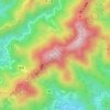 大尾山 topographic map, elevation, terrain
