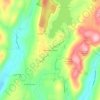 Oscawana Corners topographic map, elevation, terrain
