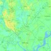 Chanpara topographic map, elevation, terrain
