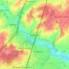 Digswell topographic map, elevation, terrain