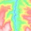 Harpster topographic map, elevation, terrain