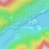 Seton Portage topographic map, elevation, terrain