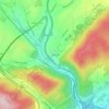 Chinchilla topographic map, elevation, terrain