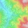 Castagnorfa topographic map, elevation, terrain