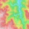 Obergieß topographic map, elevation, terrain