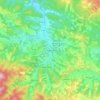 Lopare topographic map, elevation, terrain