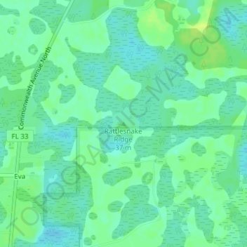 Rattlesnake Ridge topographic map, elevation, terrain