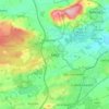 Kelty topographic map, elevation, terrain