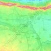 Nicosia topographic map, elevation, terrain
