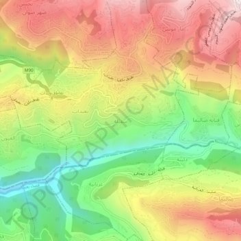Sufayla topographic map, elevation, terrain