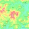 Uva Paranagama topographic map, elevation, terrain