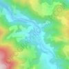 Vinac topographic map, elevation, terrain