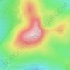 Tonelagee topographic map, elevation, terrain