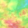 Siedlec topographic map, elevation, terrain