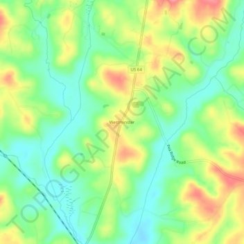 Westminster topographic map, elevation, terrain