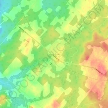 Holland Centre topographic map, elevation, terrain
