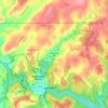 Mill Stream Hills topographic map, elevation, terrain